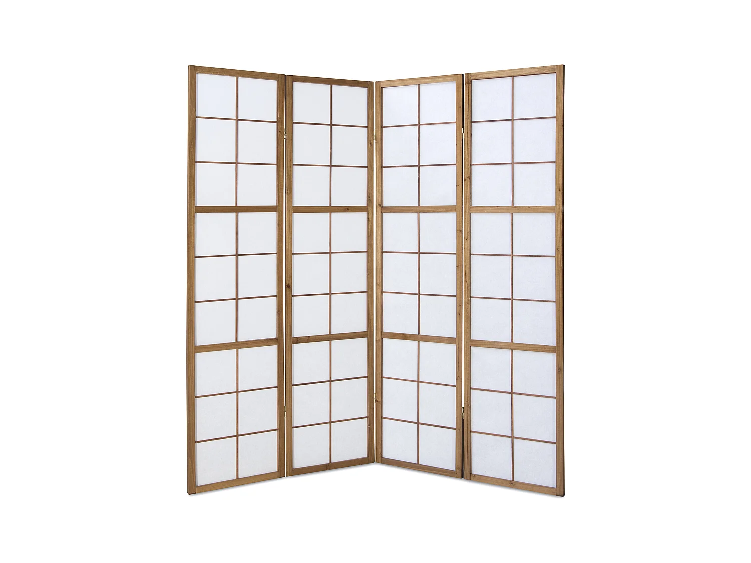 Paravent 176x2,2x175 cm marron Shoji