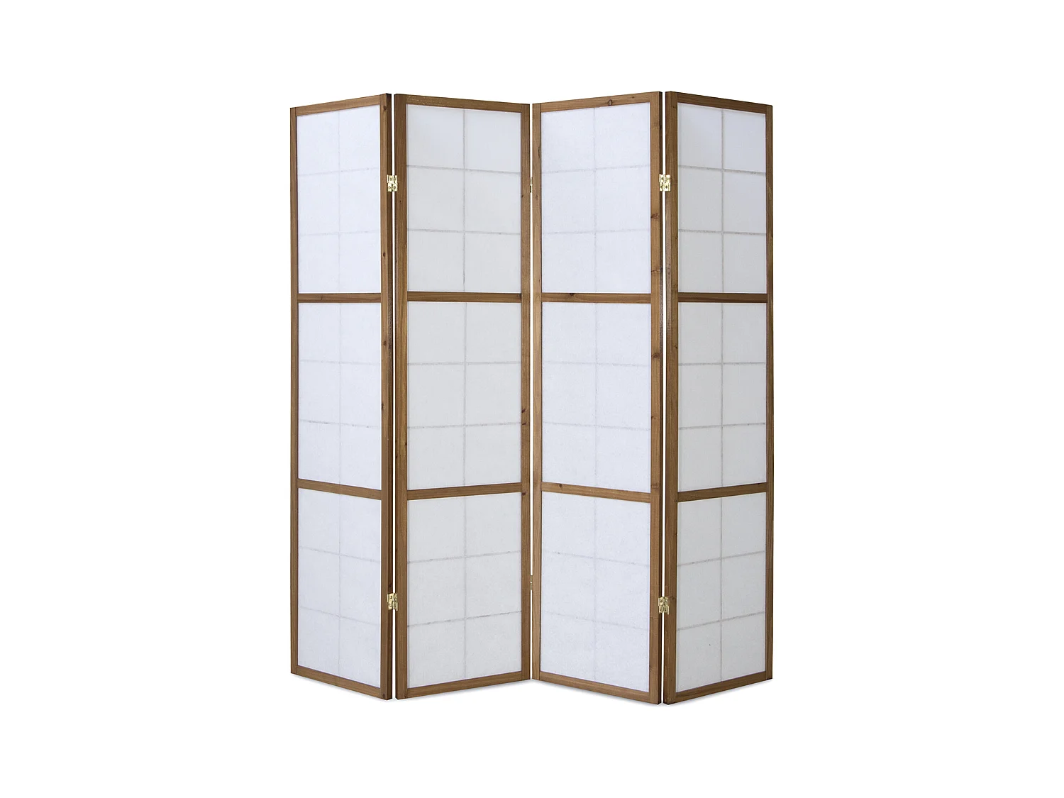 Paravent 176x2,2x175 cm marron Shoji