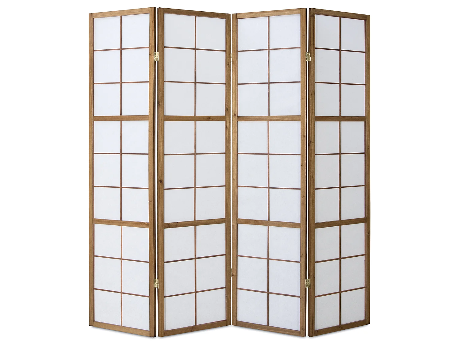 Raumteiler 176x2,2x175 cm braun Shoji