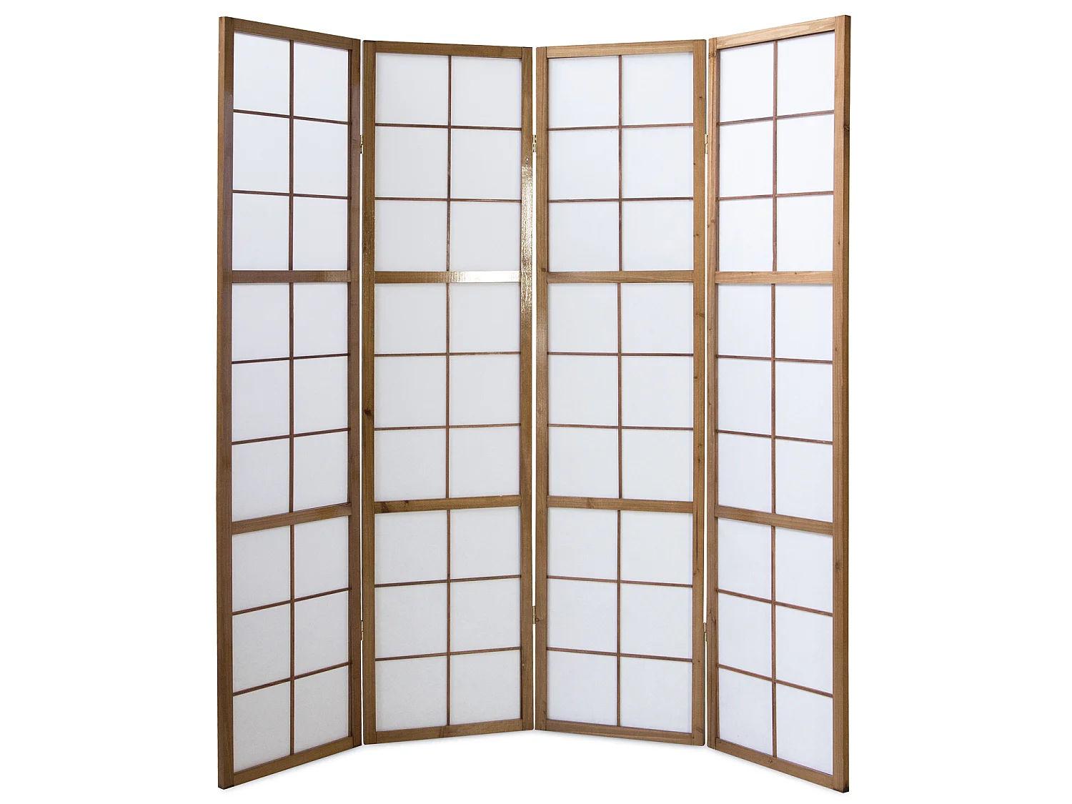 Raumteiler 176x2,2x175 cm braun Shoji