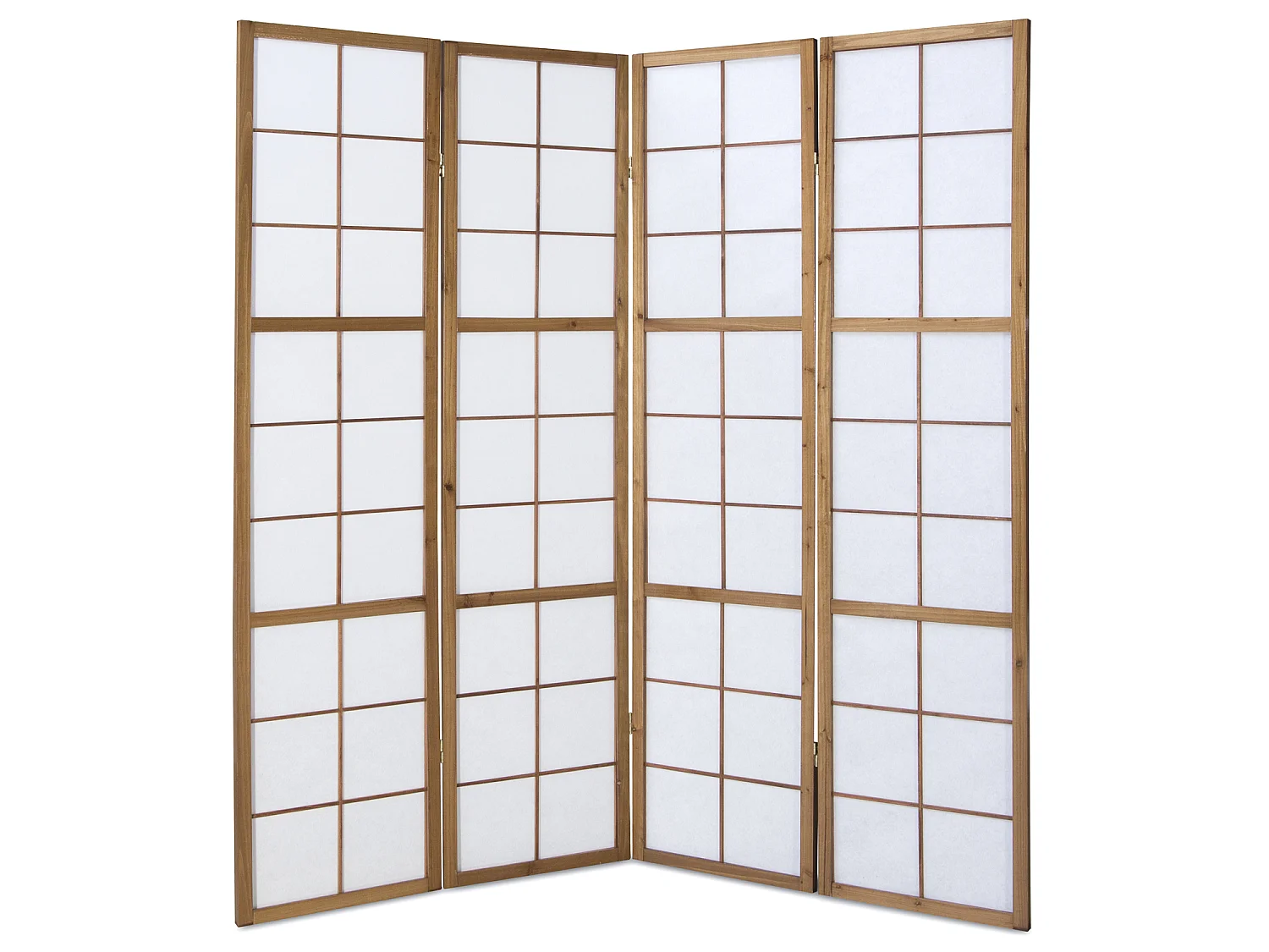Raumteiler 176x2,2x175 cm braun Shoji