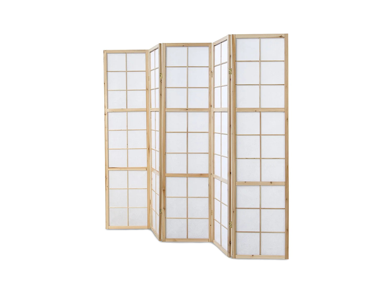 Paravent 220x2,2x175 cm shoji naturel