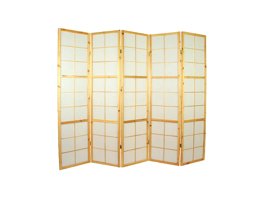 Paravent 220x2,2x175 cm shoji naturel