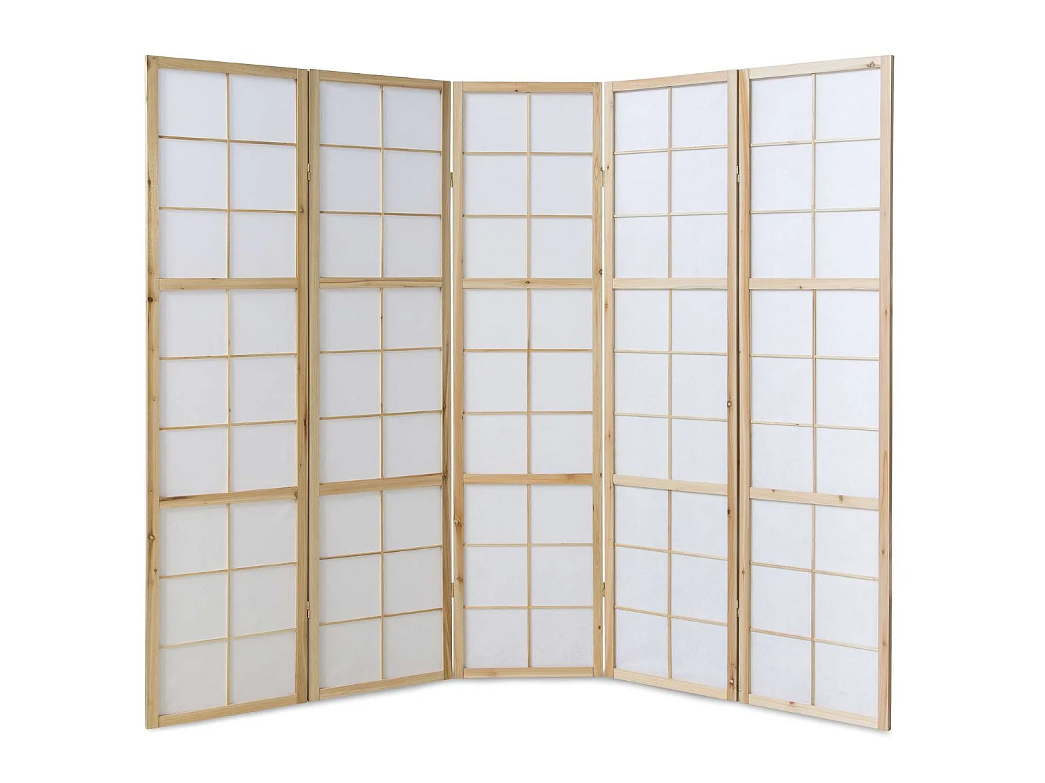 Raumteiler 220x2,2x175 cm Natur Shoji