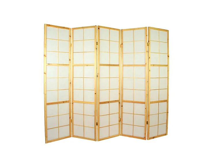 Raumteiler 220x2,2x175 cm Natur Shoji