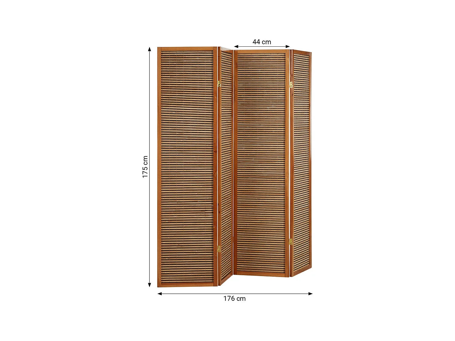 Paravent 176x2,2x175 cm Marron