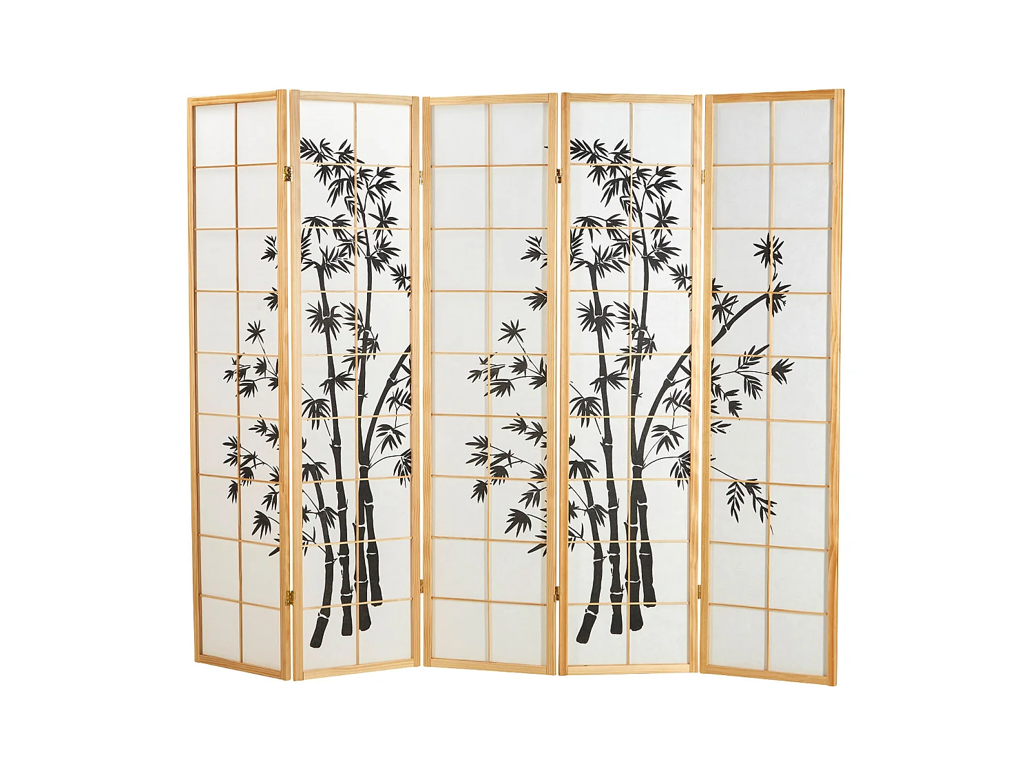 Cloison de séparation 220x179x2 cm naturel Shoji