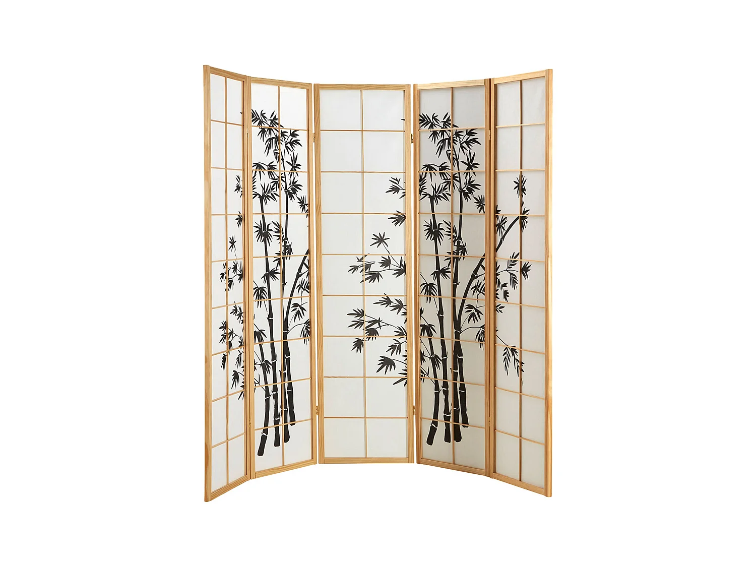 Cloison de séparation 220x179x2 cm naturel Shoji