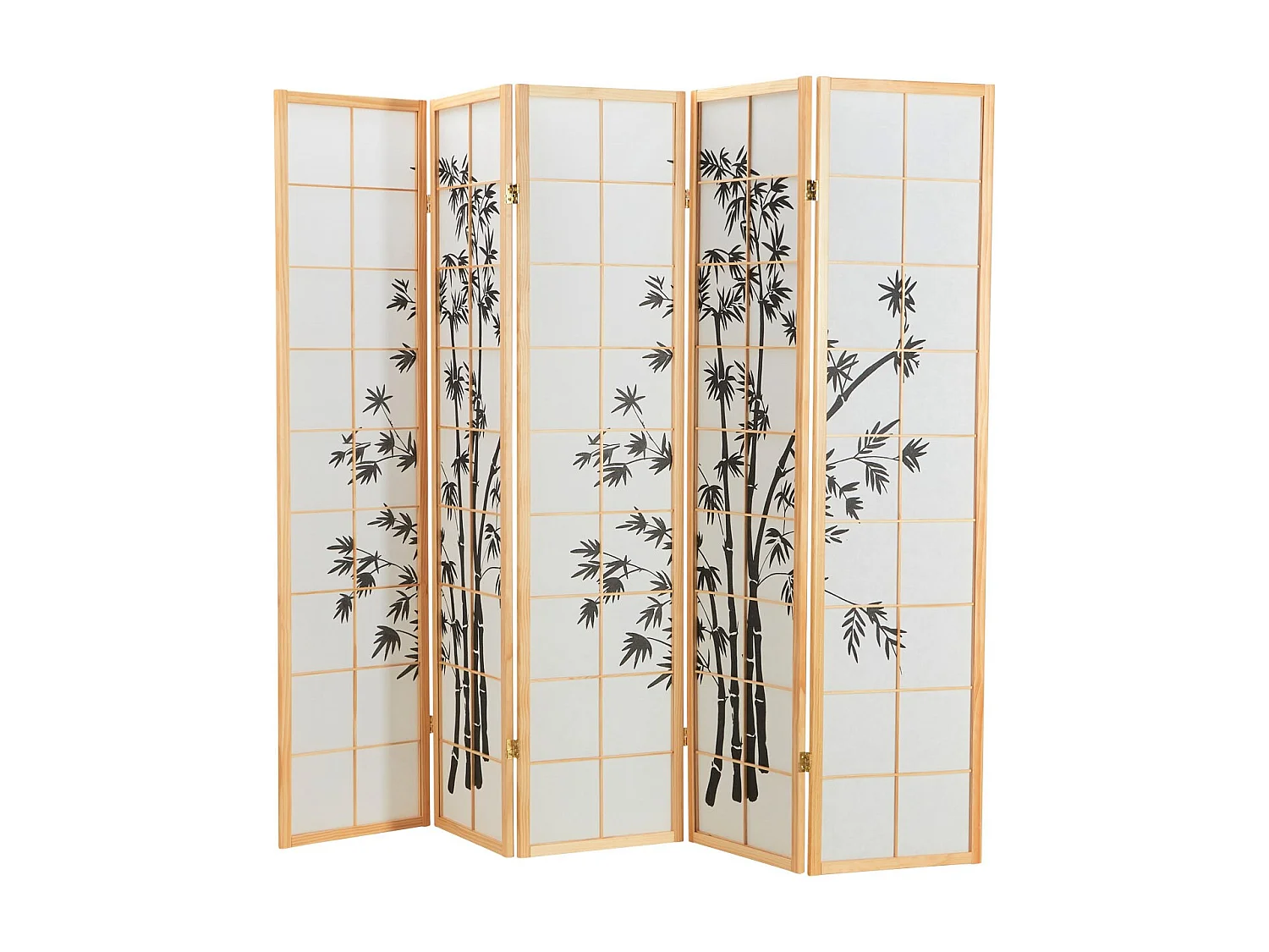 Cloison de séparation 220x179x2 cm naturel Shoji