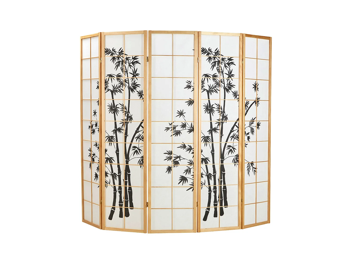 Cloison de séparation 220x179x2 cm naturel Shoji