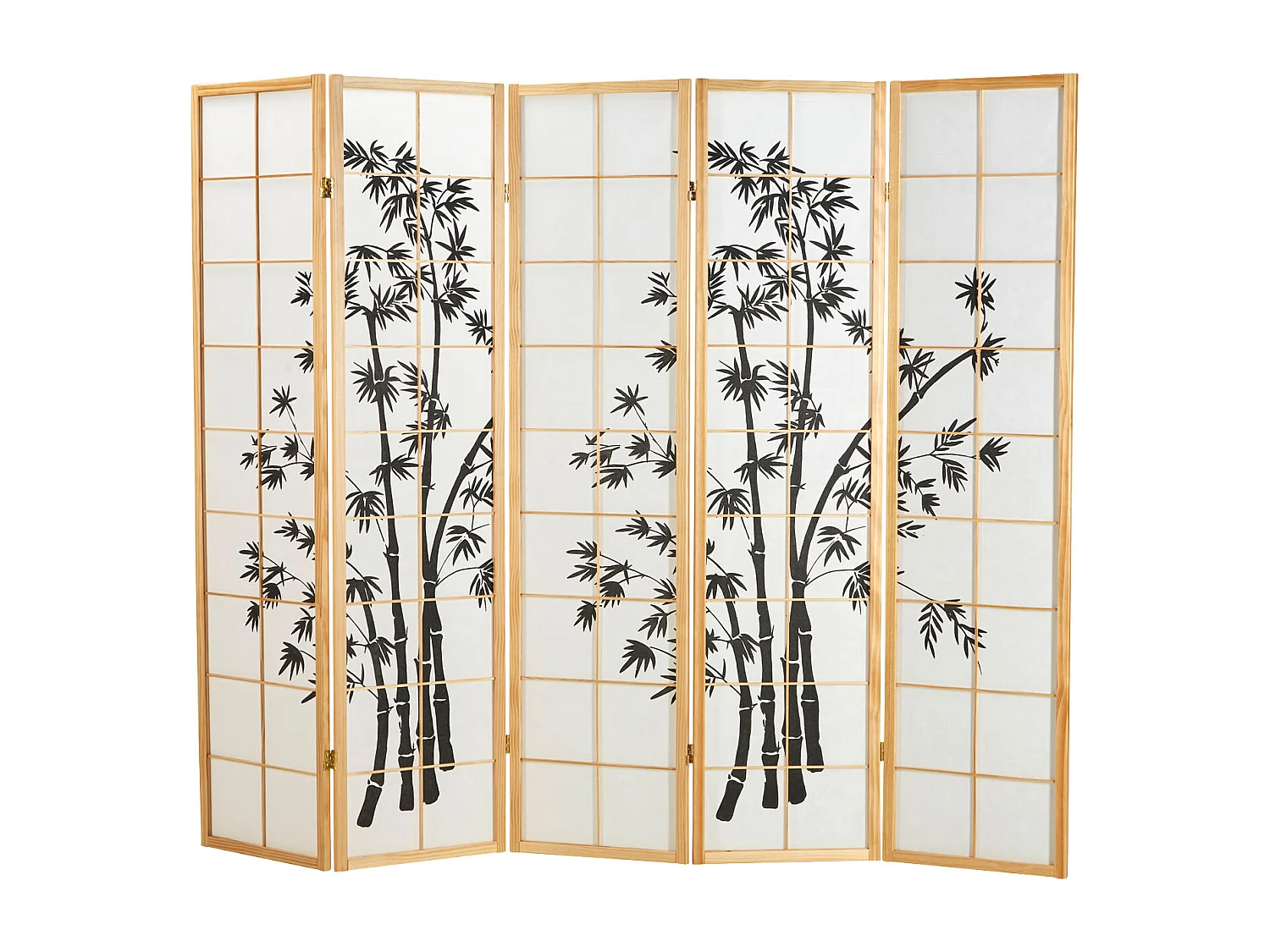 Biombo 220x179x2 cm natural Shoji