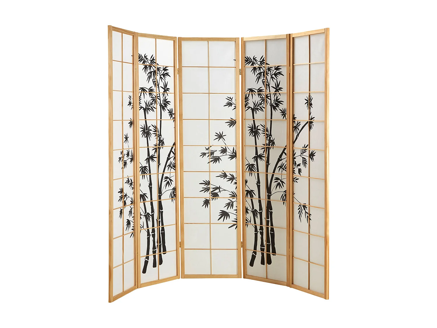 Biombo 220x179x2 cm natural Shoji