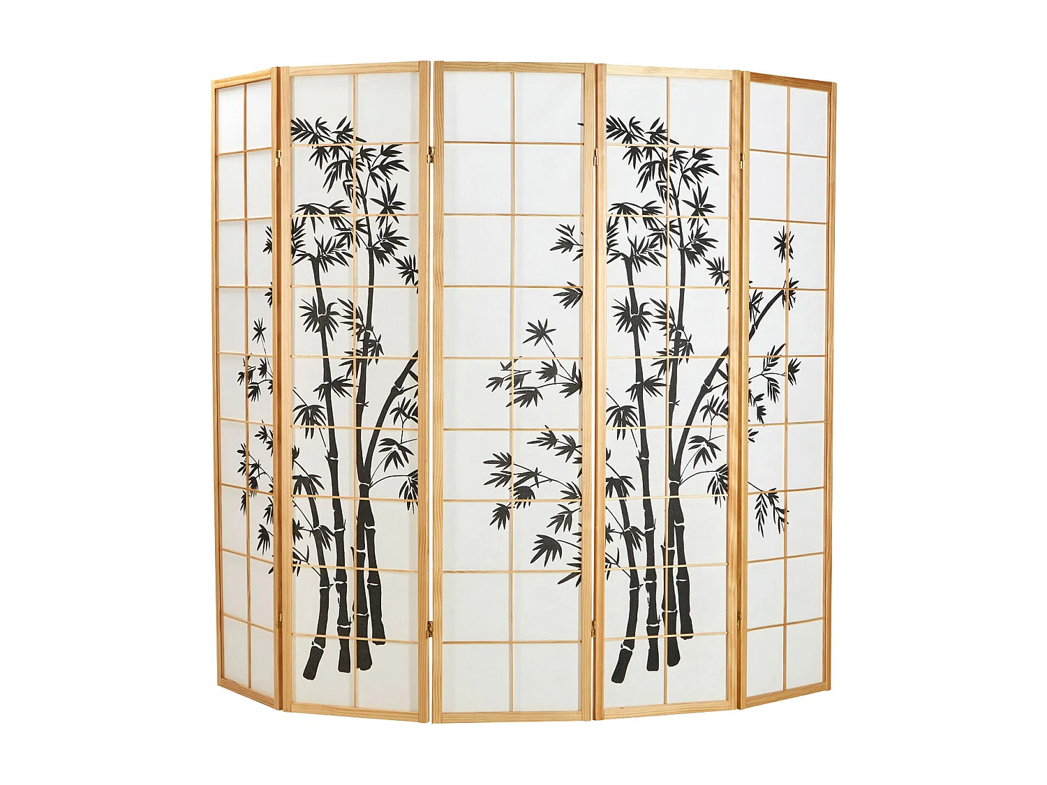 Biombo 220x179x2 cm natural Shoji