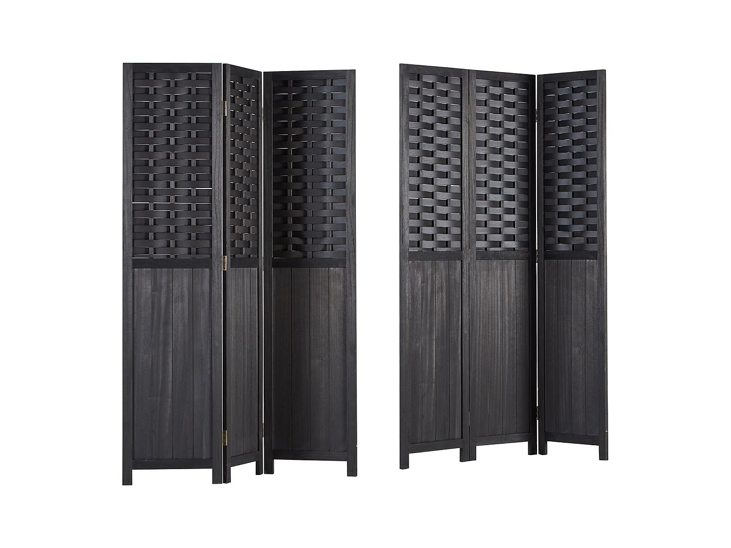 Séparateur de pièce 120x2,2x170 cm noir