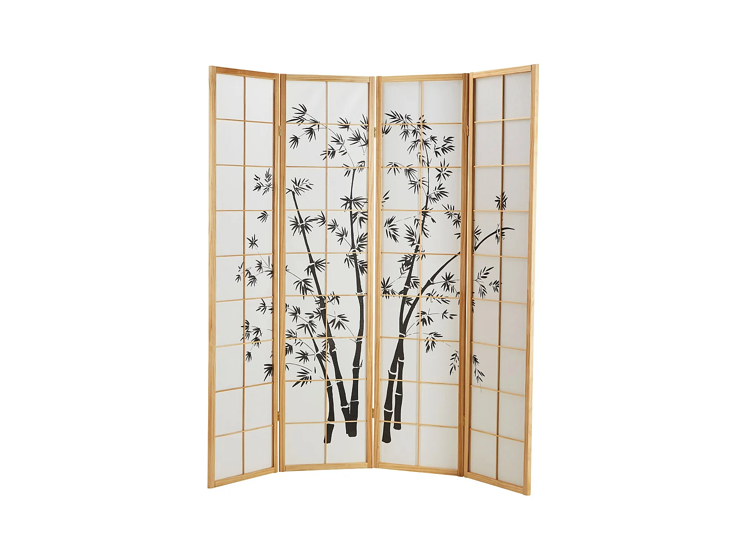 Séparateur de pièce 176x2x179 cm naturel Shoji