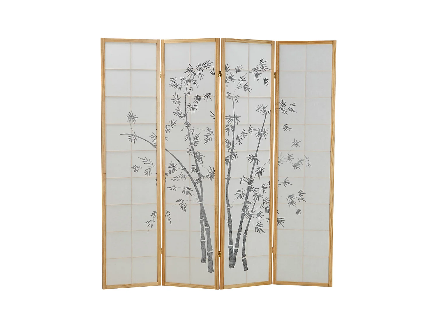 Séparateur de pièce 176x2x179 cm naturel Shoji