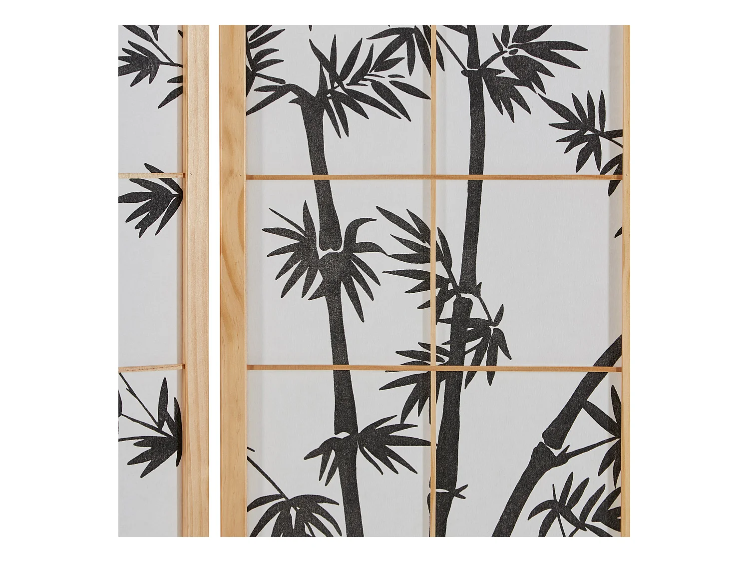 Séparateur de pièce 176x2x179 cm naturel Shoji