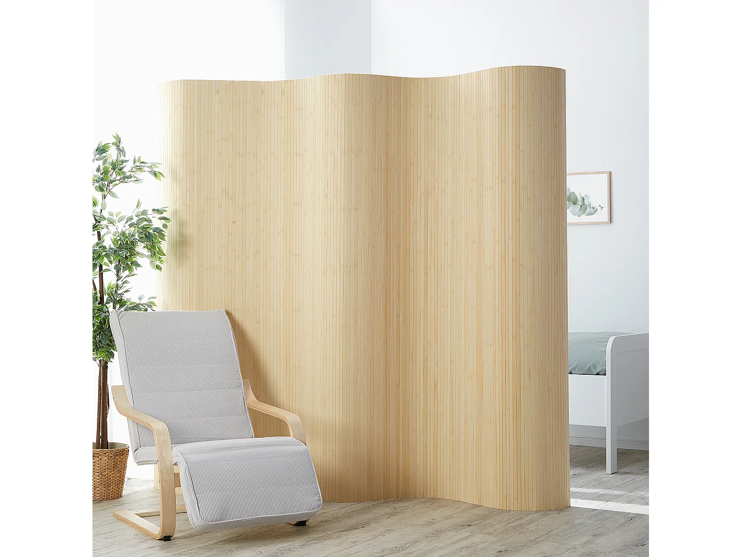 Kamerscherm 200x250x0,3 cm natuurlijk licht