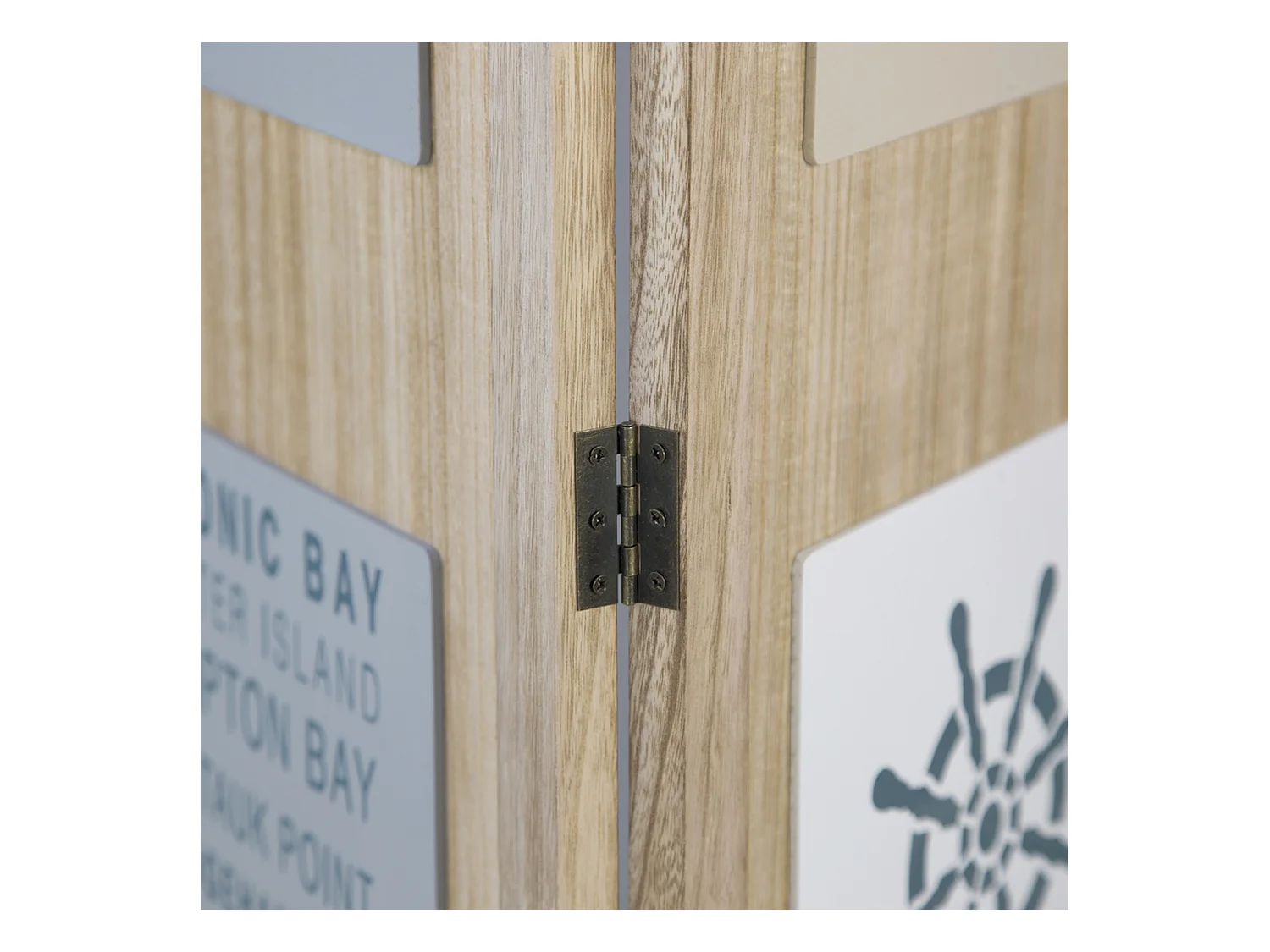 Paravent 120x170x1,7 cm naturel, séparateur de pièce