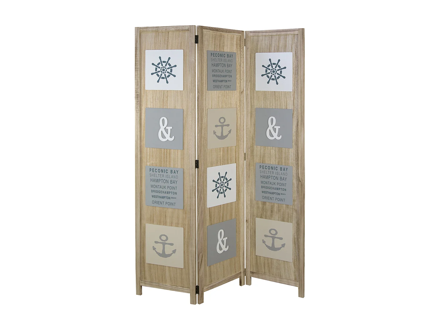 Separé 120x170x1,7 cm naturale Paravento