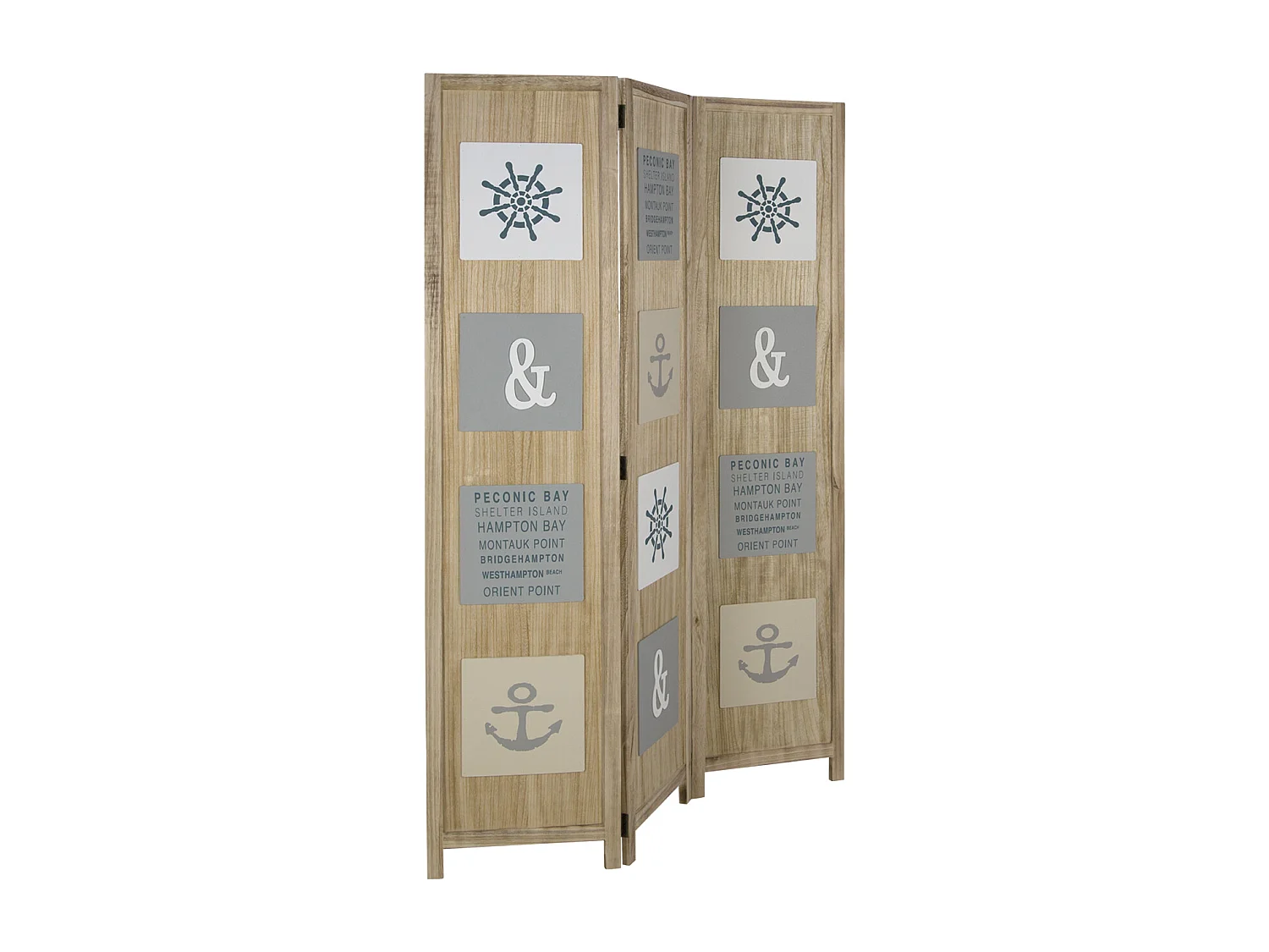 Separé 120x170x1,7 cm naturale Paravento