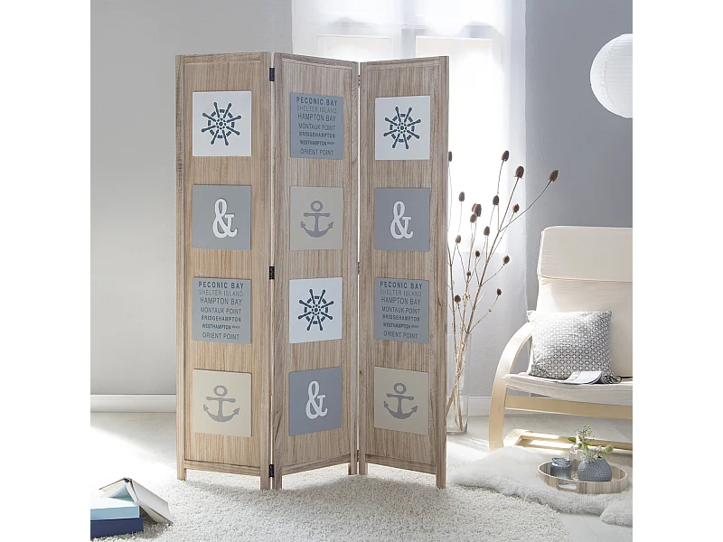 Kamerscheider 120x170x1,7 cm natuurlijk Paravent