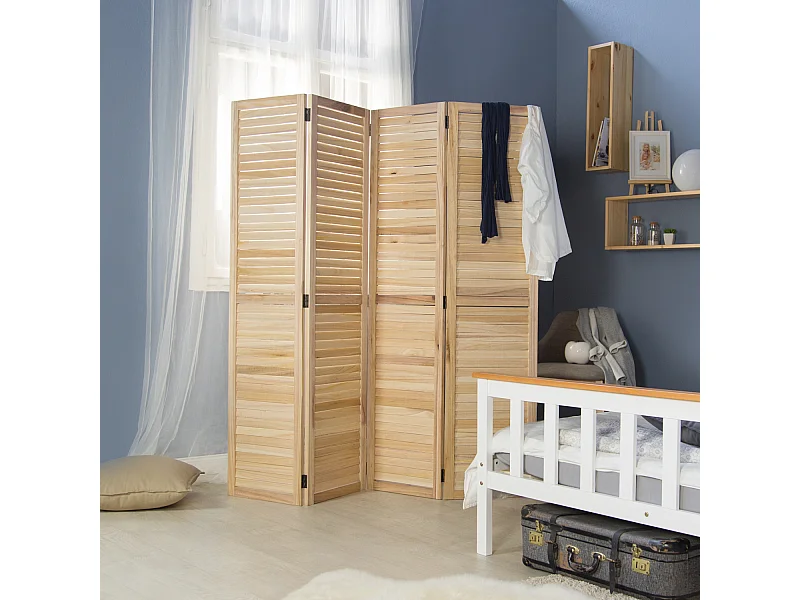 Kamerscherm 160x170x2 cm bruin