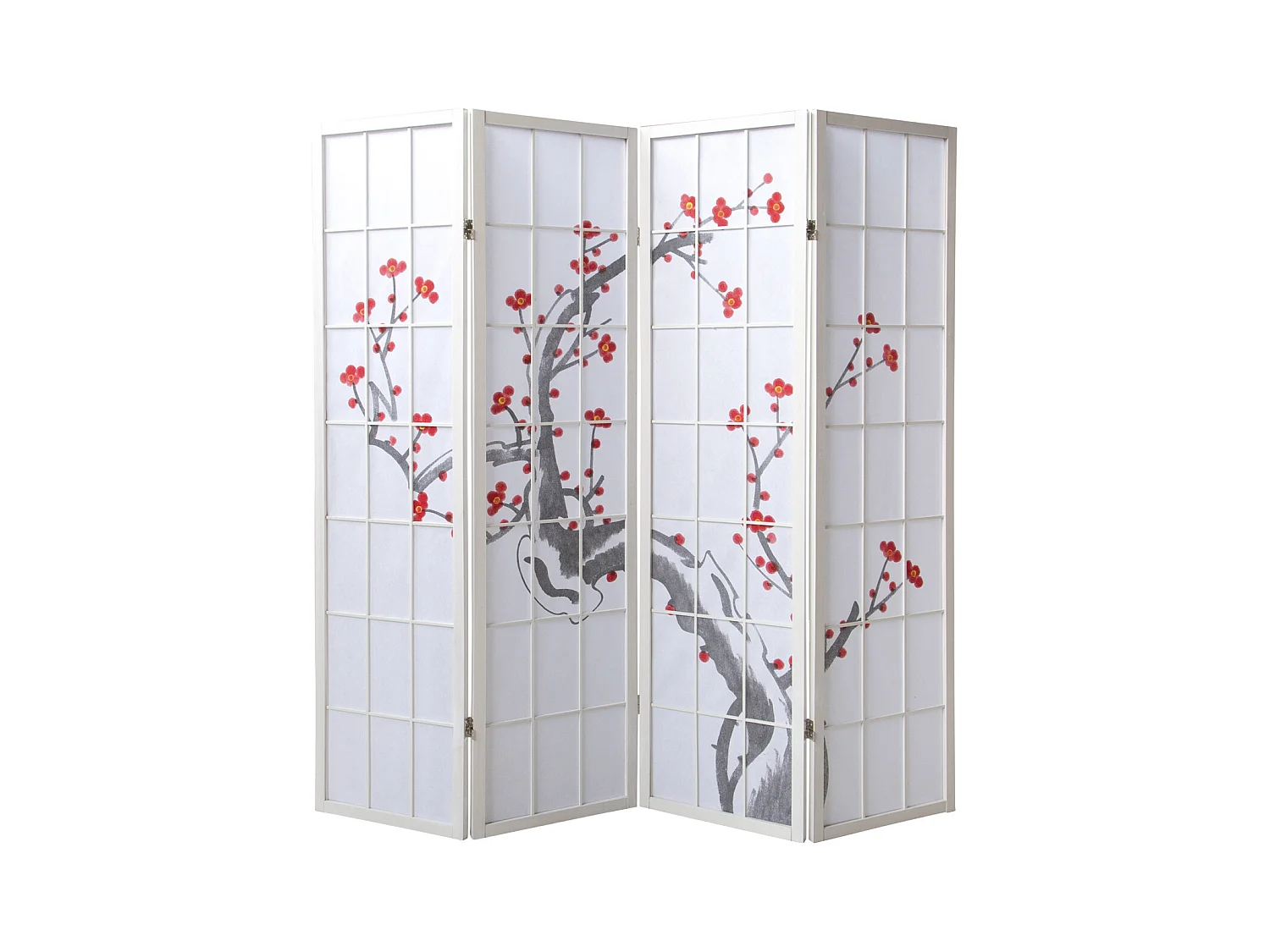 Paravent 179 cm blanc