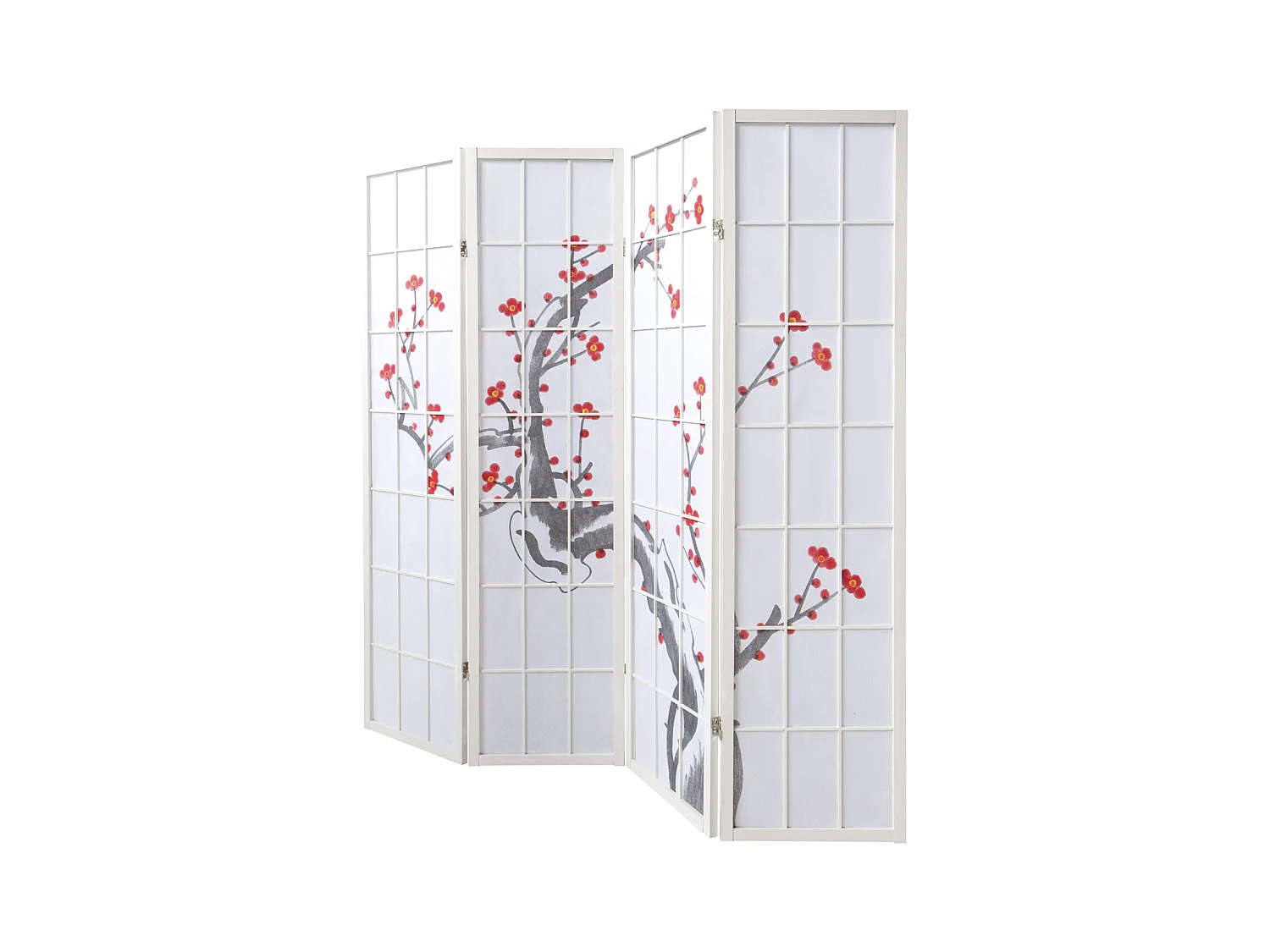 Paravent 179 cm blanc