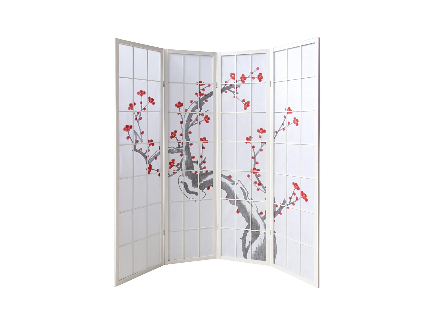 Paravent 179 cm blanc