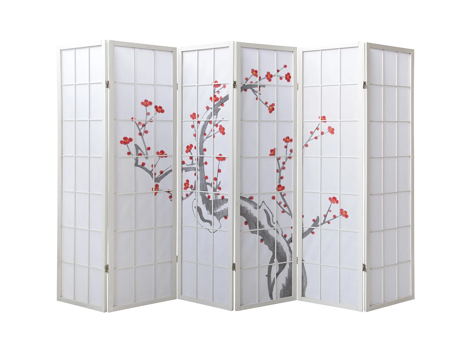 Paravent 179 cm blanc