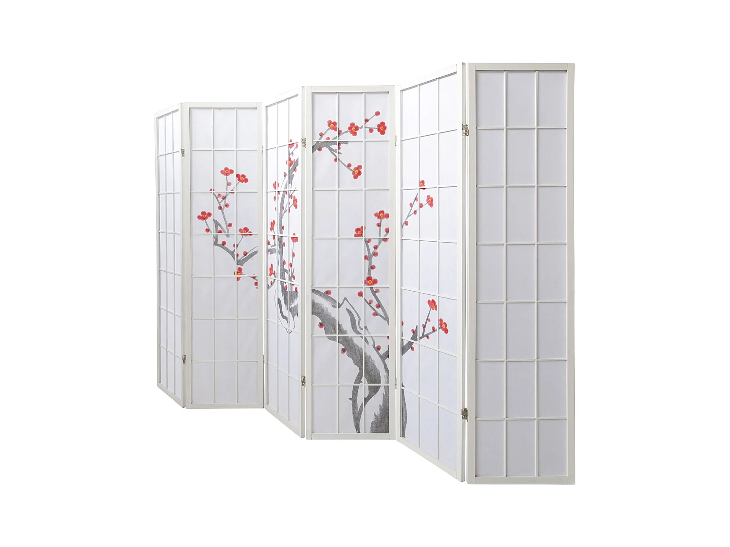 Paravent 179 cm blanc