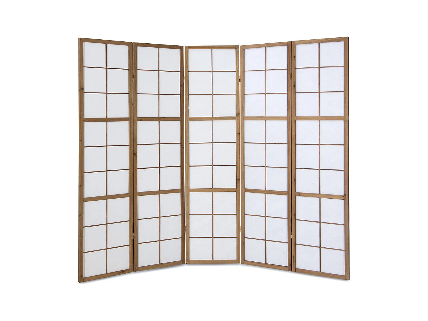 Paravent 220x175x2,2 cm marron Shoji