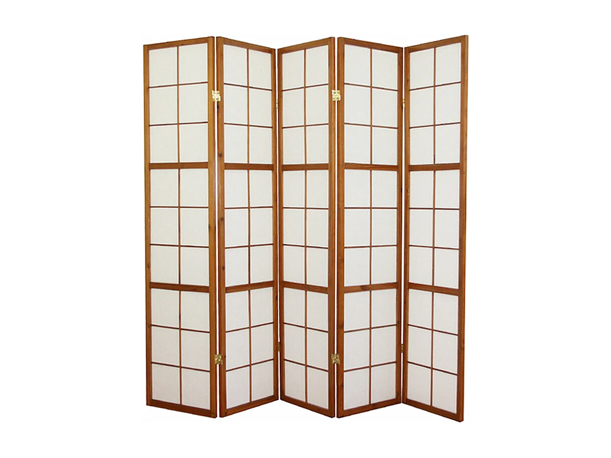 Kamerscherm 220x175x2,2 cm bruin Shoji