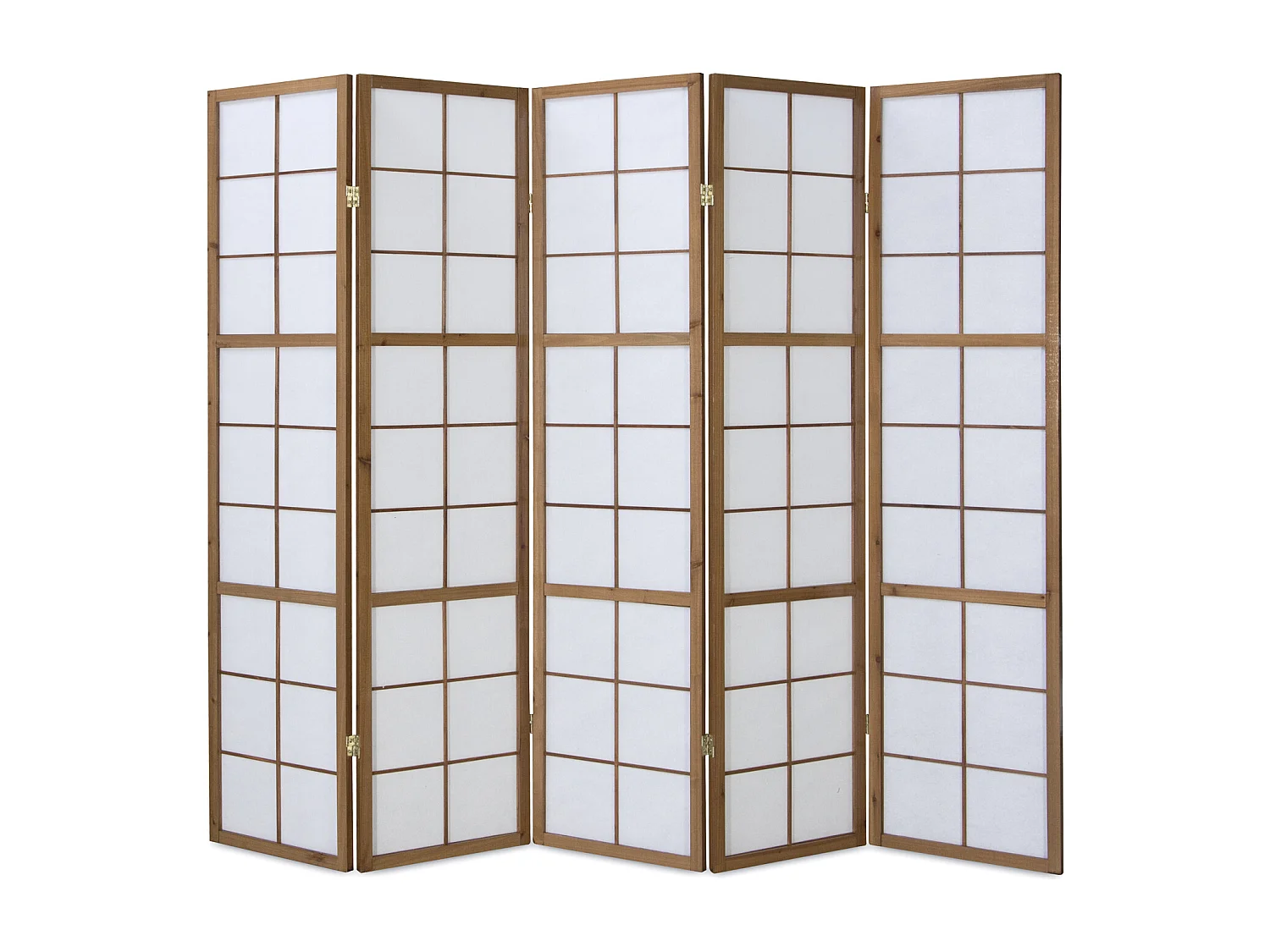 Kamerscherm 220x175x2,2 cm bruin Shoji