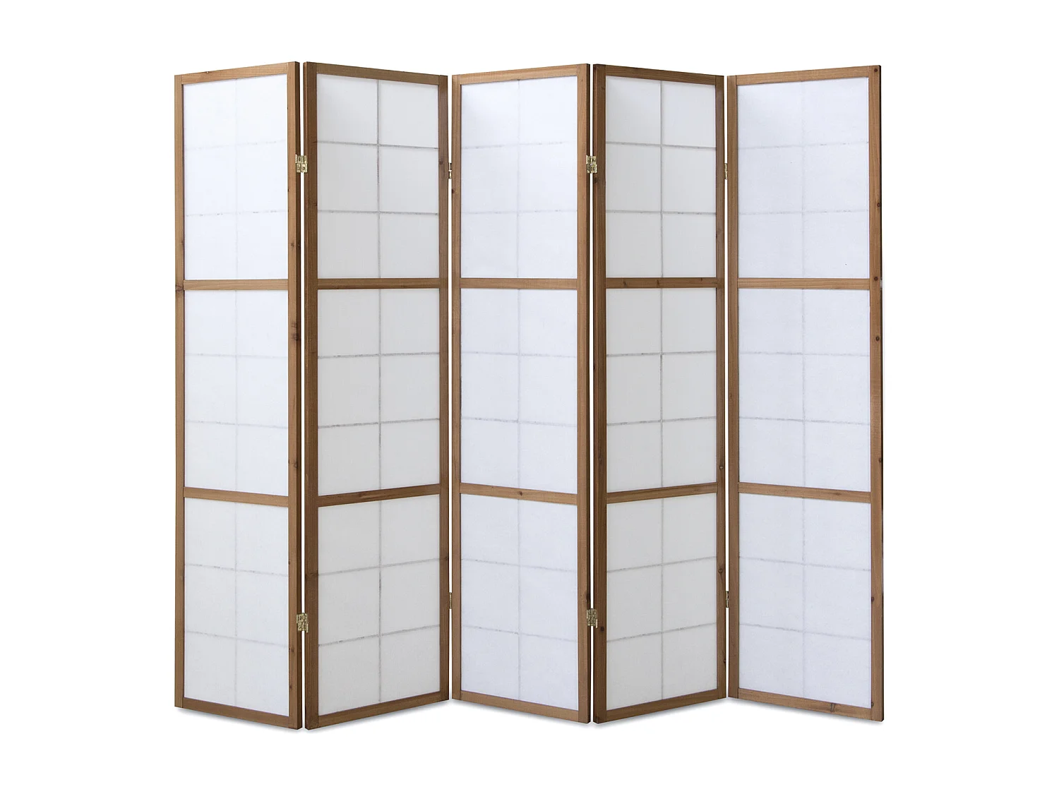 Kamerscherm 220x175x2,2 cm bruin Shoji