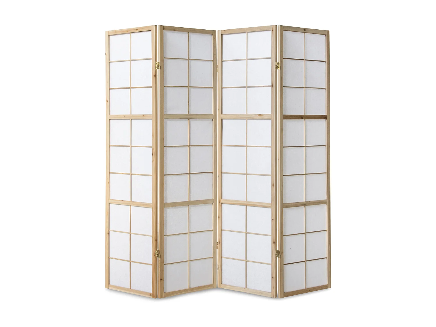 Room divider 176x2.2x175 cm natural shoji