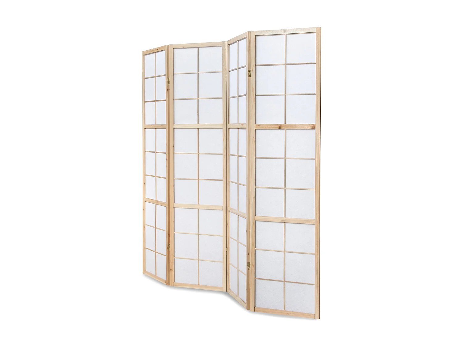 Room divider 176x2.2x175 cm natural shoji