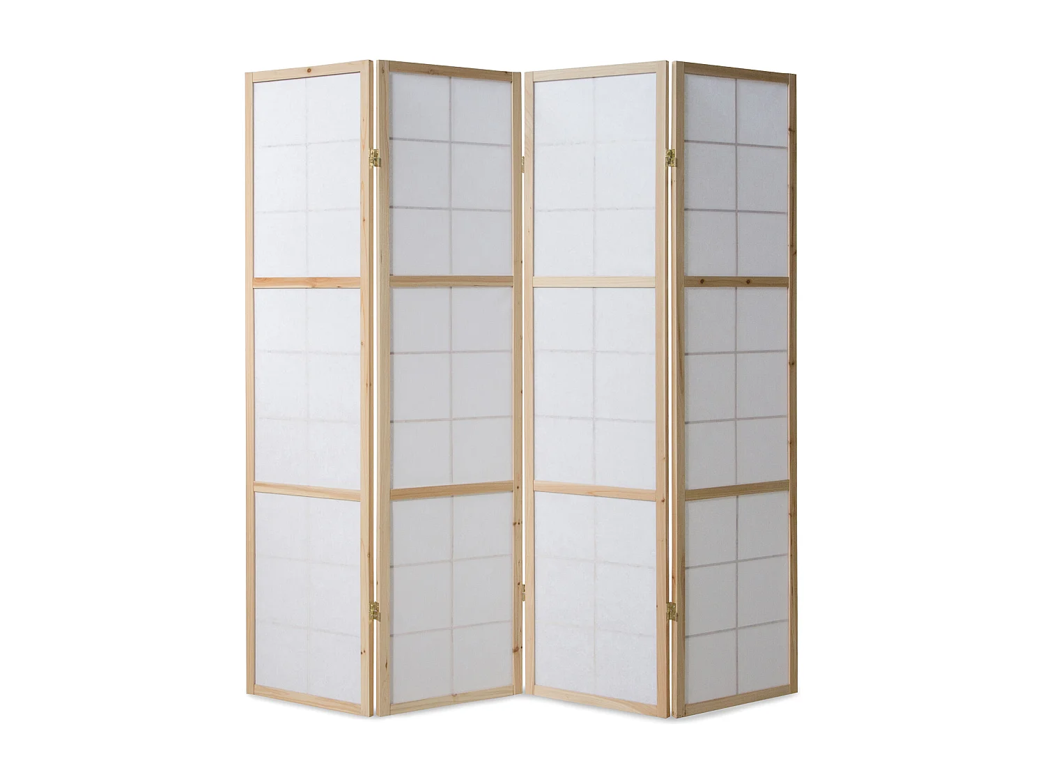 Room divider 176x2.2x175 cm natural shoji