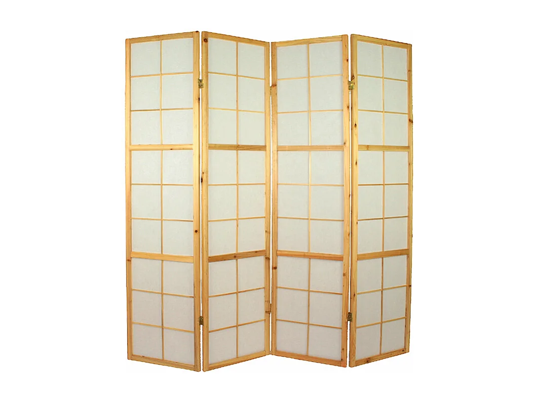 Room divider 176x2.2x175 cm natural shoji