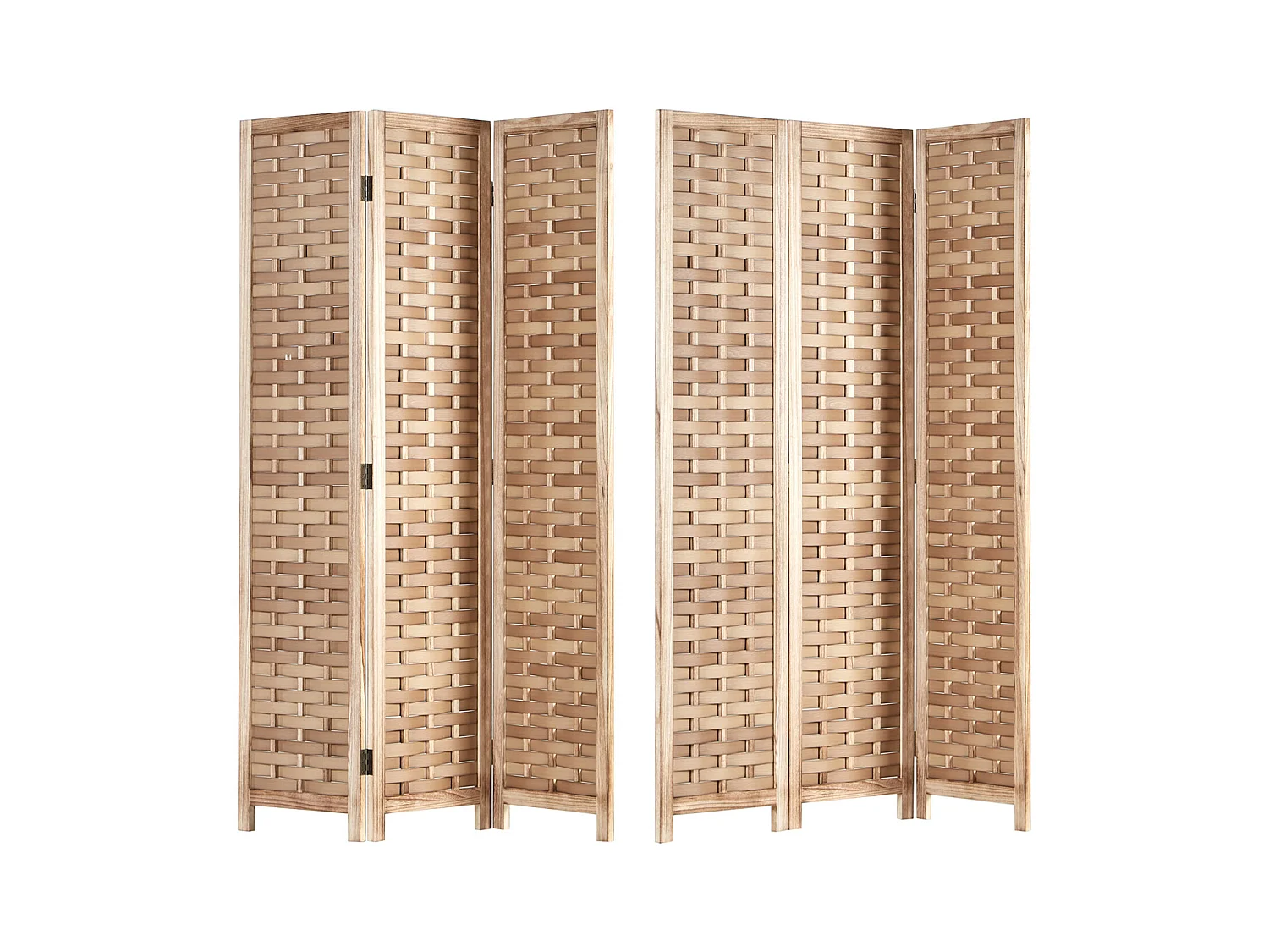 Paravent 120x2x170 cm naturel, séparateur de pièce