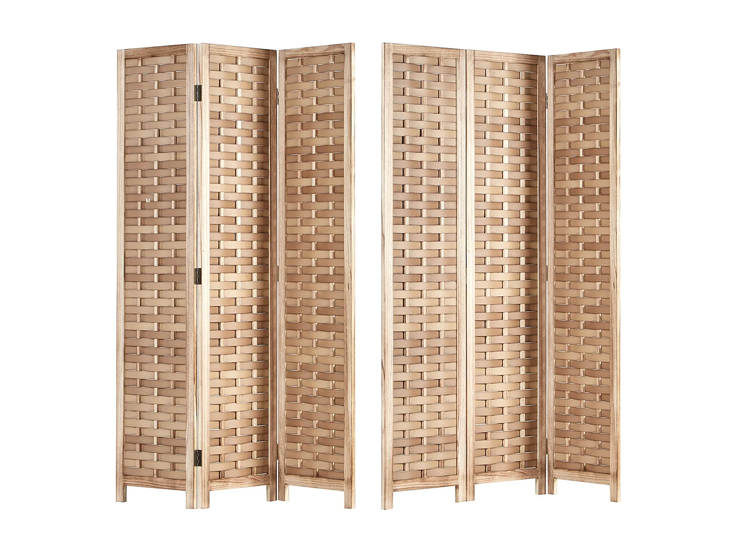 Kamerscheider 120x2x170 cm natuurlijk Paravent
