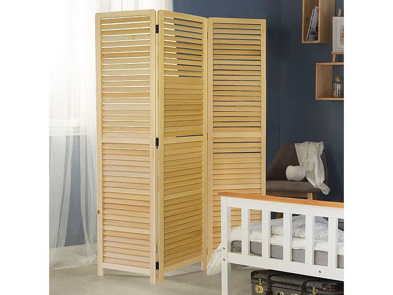 Separador de ambientes 120x2x170 cm marrón