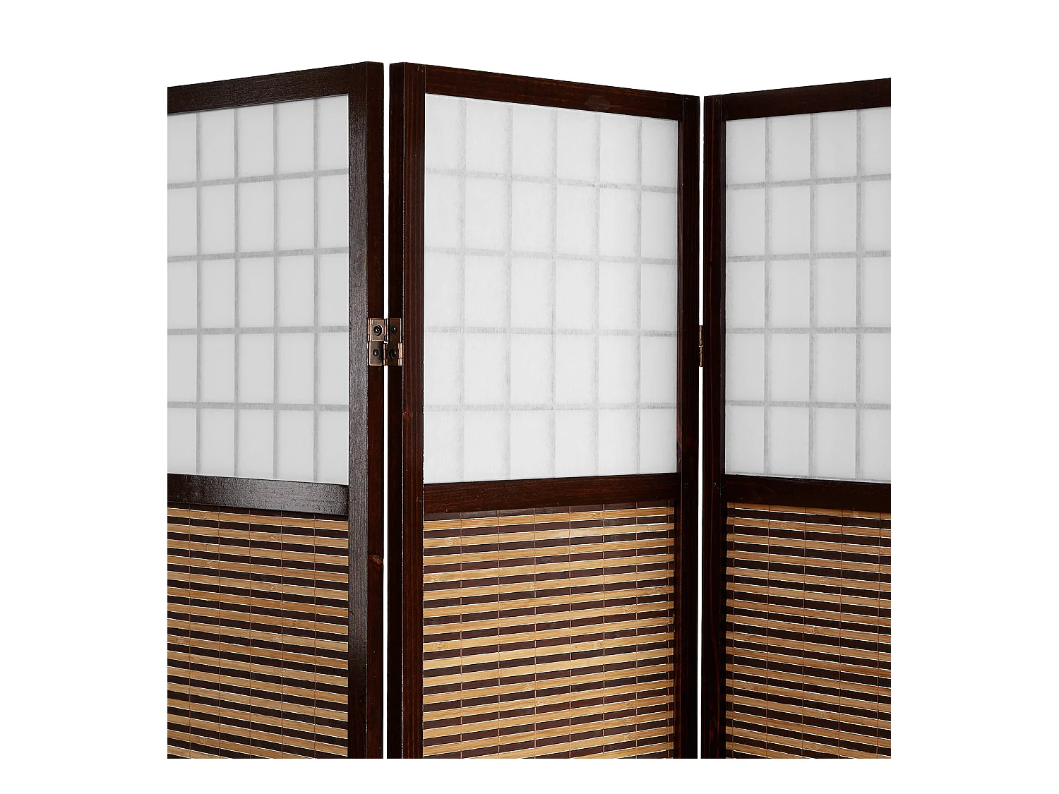 Paravent 120x200x1,8 cm marron Shoji