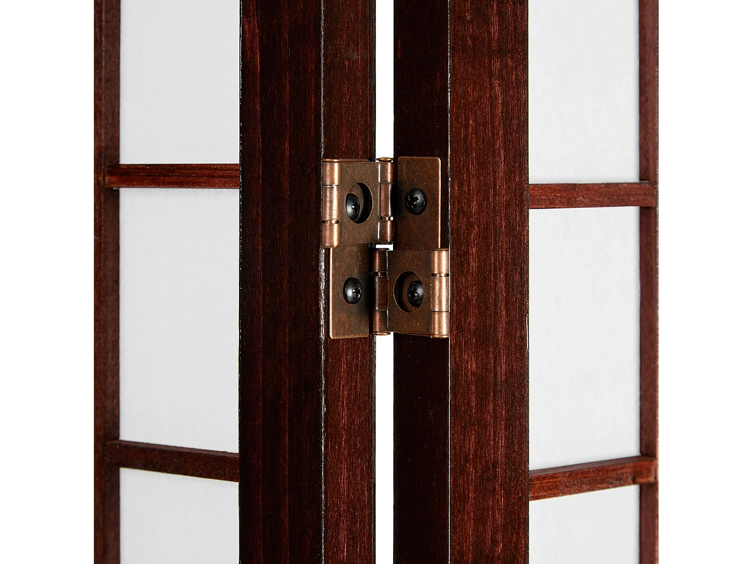 Separador de ambientes 120x200x1.8 cm marrón Shoji