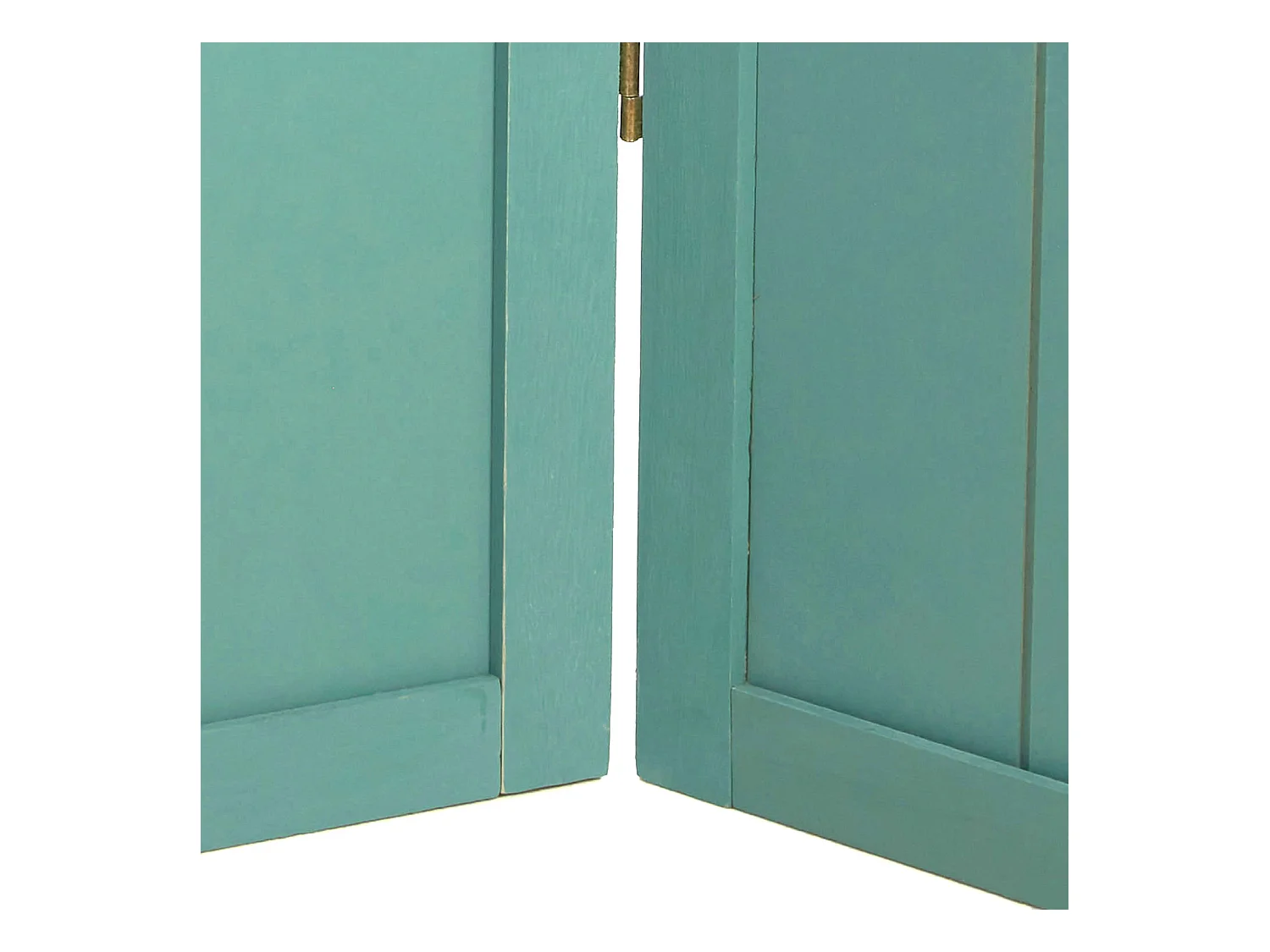Paravent 170x120x2 cm Turquoise Style Campagnard