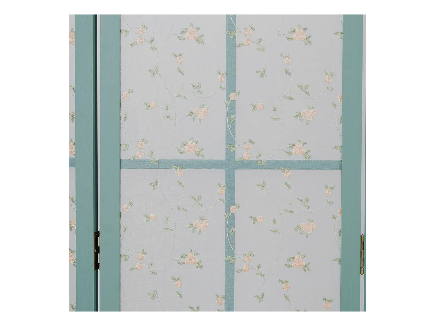 Paravent 170x120x2 cm Turquoise Style Campagnard