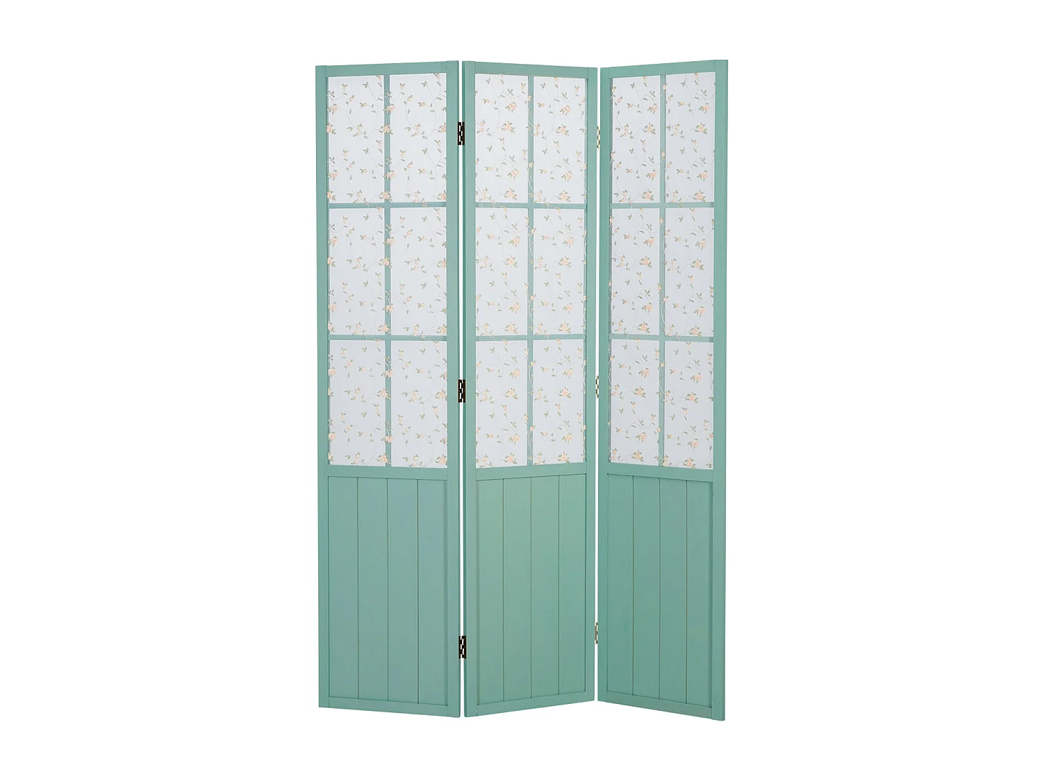 Kamerscheiding 170x120x2 cm Turquoise Landelijke Stijl