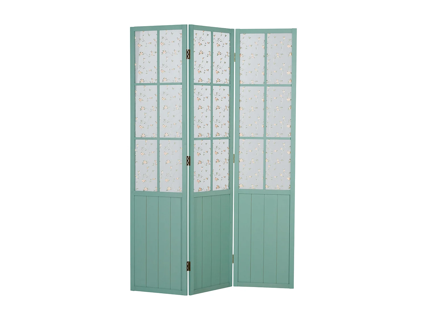 Kamerscheiding 170x120x2 cm Turquoise Landelijke Stijl