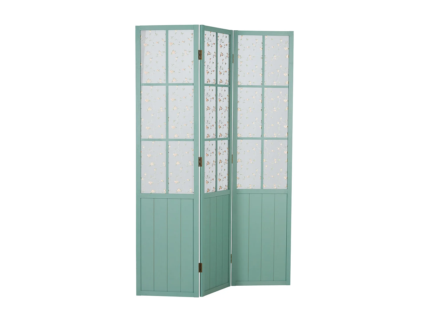 Kamerscheiding 170x120x2 cm Turquoise Landelijke Stijl